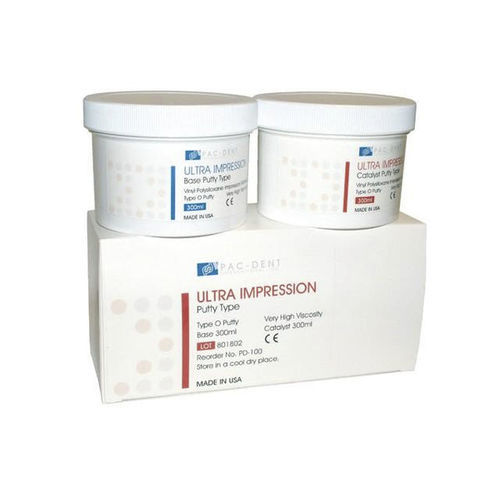 Material dental de vinilo polisiloxano - 001V - Pac-Dent - para moldes para impresiones dentales