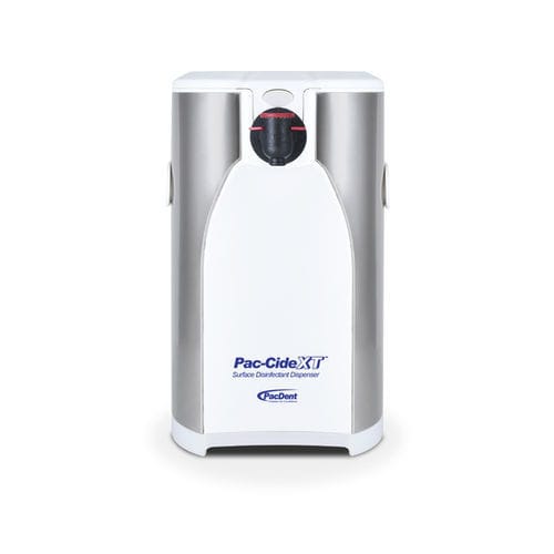 Dispensador de gel desinfectante - Pac-Cide XT™ - Pac-Dent - de acero inoxidable