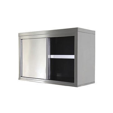 Armario de hospital - Qualiaço - para clínica veterinaria / con puerta corredera / de pared