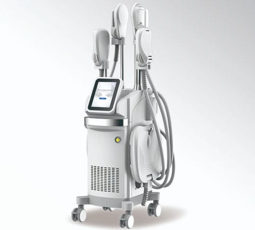 Unidad de body contouring con electroestimulación muscular - HS-591 - Shanghai Apolo Medical Technology - en carro