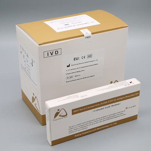 Kit de prueba para COVID-19 - Colloidal Gold - Beijing OriginGene-Tech Biotechnology Co.,Ltd - para antígenos / SARS-COV-2 / de coronavirus