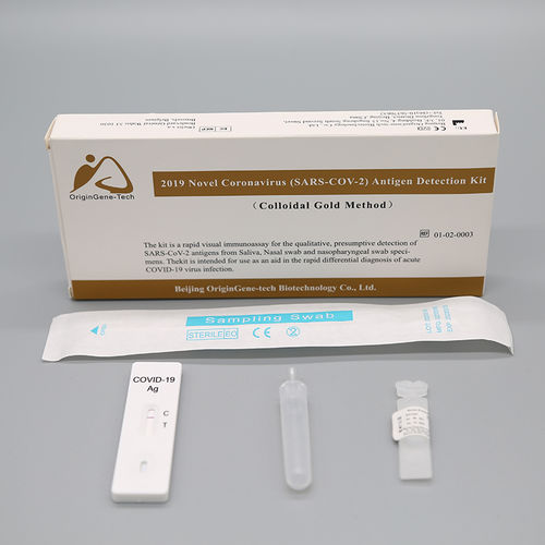 Prueba rápida para COVID-19 - Beijing OriginGene-Tech Biotechnology Co.,Ltd - para antígenos / SARS-COV-2 / nasofaríngea