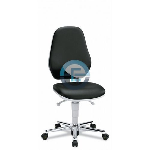 Silla para sala blanca - 43-202-0004 - SJM Eurostat - con ruedas / para adulto / de altura variable