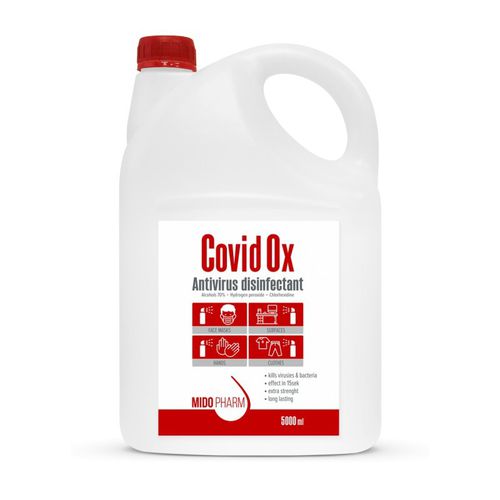 Desinfectante para suelos y superficies - CovidOx  - MidoPharm - líquido / 5000 mL / a base de alcohol