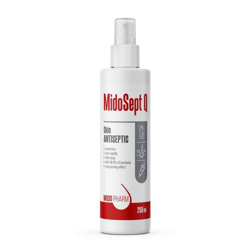 Desinfectante para la higiene de las manos - MidoSept Q - MidoPharm - líquido / 250 mL / a base de alcohol