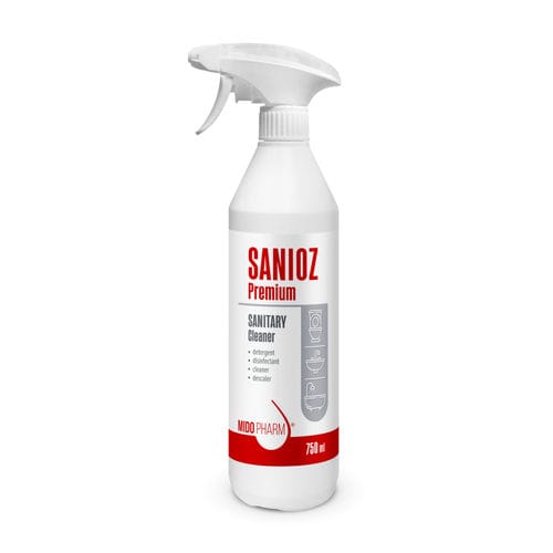 Desinfectante para suelos y superficies - SANIOZ PREMIUM - MidoPharm - líquido / 750 ml / a base de ácido