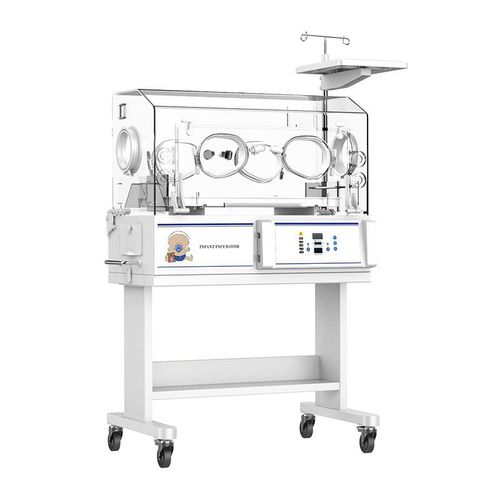 Incubadora neonatal con ruedas - BIN-3000AG - Being Technology - con lámpara de fototerapia / con 4 ventanas de acceso / eléctrica
