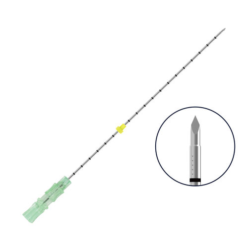 Aguja de biopsia histológica - FLAT BLADE - Shanghai SA Medical & Plastic Instruments - para biopsia de tejidos blandos / de biopsia citológica / ecogénica