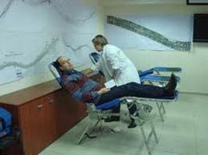 Sillón para extracción de sangre manual - Baseline biomedical company - de 3 secciones / fijo