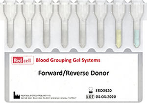 Kit de prueba de agrupamiento sanguíneo - RCFRD - Redcell Biotechnology - de sangre