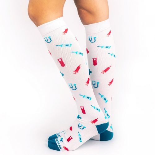 Medias de compresión para la prevención del tromboembolismo venoso - 002047 - Enfermania - para mujer / S / L