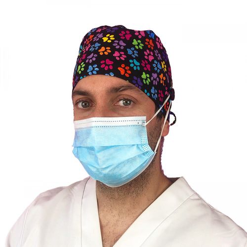 Gorro médico ajustable - 003901 - Enfermania - de algodón / transpirable / lavable