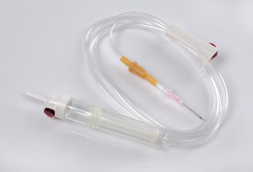 Set de perfusión sanguínea - BTS001 - KB Medical Group - con cámara de goteo / con grifo
