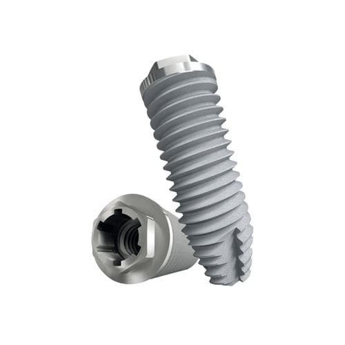 Implante dental cilíndrico - EXAGON - Metè - cónico / de titanio / hexágono externo