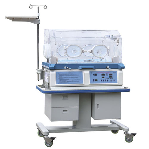 Incubadora neonatal para transporte - XBI-300A - Xindray Medical - con ruedas / con 6 ventanas de acceso