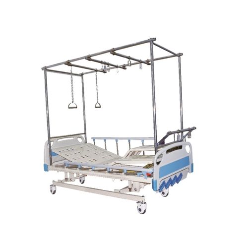 Cama médica - XF8052 - Foshan Xufeng Medical Technology Co., Ltd. - manual / de altura regulable / con ruedas