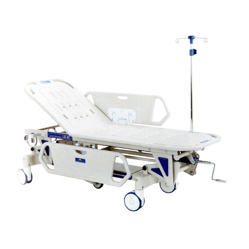 Carro camilla para traslado de pacientes - XF182 - Foshan Xufeng Medical Technology Co., Ltd. - manual / de altura variable / con respaldo regulable