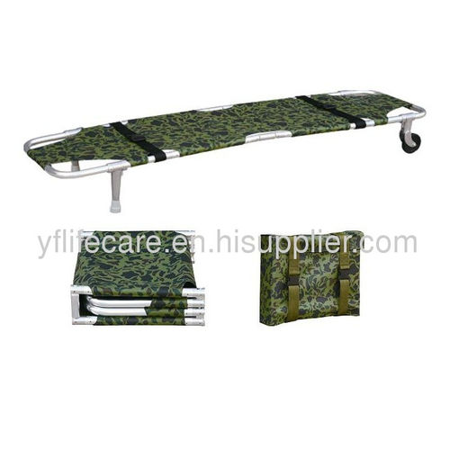 Camilla de emergencia - YF-FAS008 - Ningbo Yifeng Lifecare - plegable / con ruedas / de aluminio