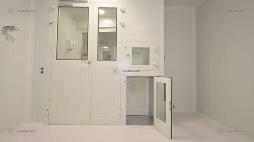 Puerta de protección - TT1 - Kleanlabs - de hospital / para sala blanca / corredera