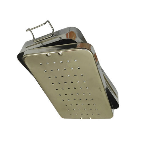 Bandeja de esterilización para instrumental quirúrgico - PS-MH-0075 - Peak Surgicals - de acero inoxidable