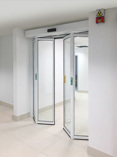 Puerta automática - HB-S0F-FTA - LABEL S.p.A. - de hospital / plegable / abatible