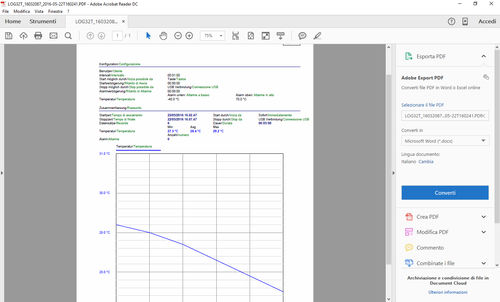 Software de gestión de datos - Log Connect - Tecnosoft SRL - médico / para registrador de temperatura / Windows