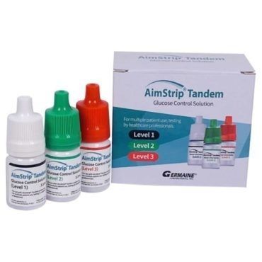 Reactivo en solución - AimStrip® - Germaine Laboratories - de diagnóstico / de control de calidad / de glucosa
