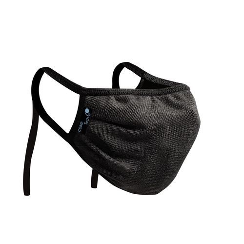 Mascarilla de protección de tejido - Comftech - de polipropileno / negra / médica