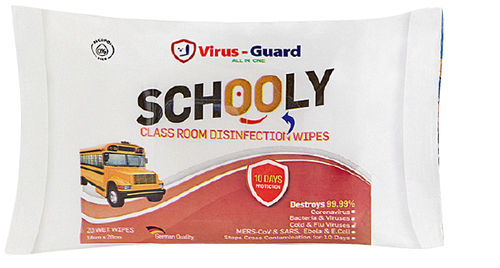 Toallita limpiadora para suelos y superficies - Schooly - Virus Guard Dezenfektan Sti Ltd - lote de 20
