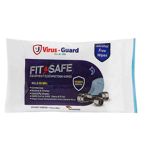 Toallita limpiadora para suelos y superficies - Fit &amp; Safe - Virus Guard Dezenfektan Sti Ltd - lote de 20