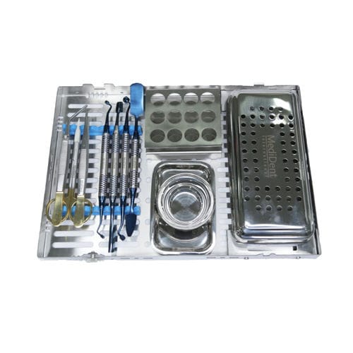 Kit de instrumentos para implantología dental - MediDent International Pte. Ltd - estéril