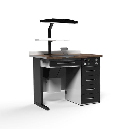 Puesto de trabajo para laboratorio dental con luz - GPW 01 - Grup Dental Medikal