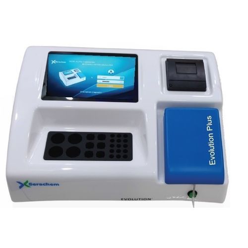 Analizador de bioquímica automático - Evolution Plus - Serachem Diagnostic India Pvt LTD - de mesa / con analizador de coagulación / con pantalla táctil