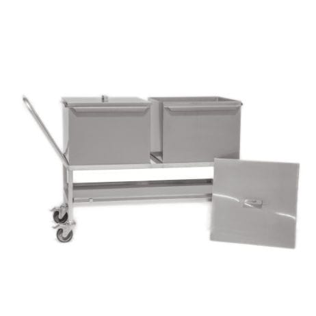 Carro para transporte - FVB 2 L - Zoonlab GmbH - de almacenamiento / de acero inoxidable / móvil