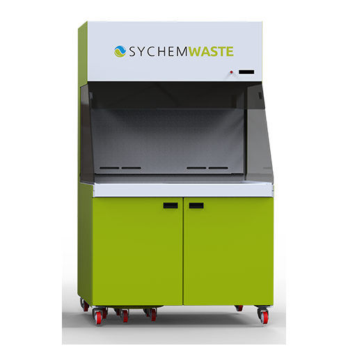 Estación de trabajo para eliminación de la cama - SychemWASTE - Zoonlab GmbH - veterinaria / con ruedas / automatizada