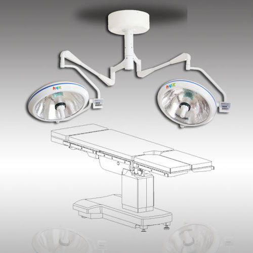 Lámpara cialítica de techo - F700/700 - HYZMED Medical - halógena / 2 brazos / 93
