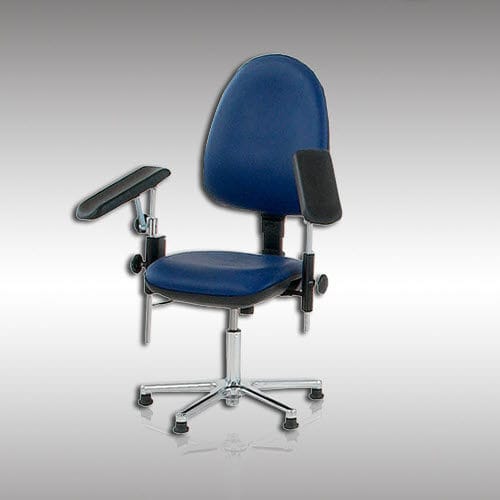 Sillón para extracción de sangre manual - 5933 - HYZMED Medical - con ruedas / de altura variable