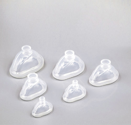 Máscara para anestesia sin látex - B303000 - HYZMED Medical - de silicona / transparente / reutilizable