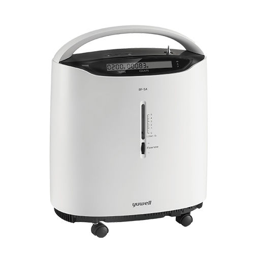 Concentrador de oxígeno médico - 8F-5AW - HYZMED Medical - para asistencia domiciliaria / móvil / portátil
