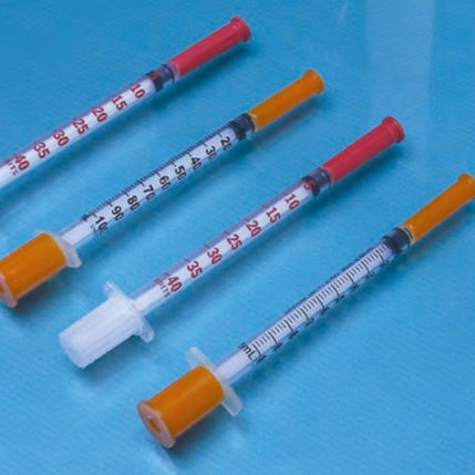 Jeringa de insulina - S3141 - HYZMED Medical - 1 ml / 0,5 ml / desechable