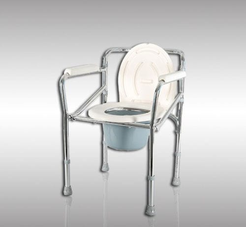 Silla con orinal para personas con movilidad reducida - 1301 - HYZMED Medical - con reposabrazos / plegable