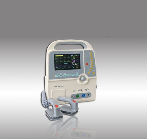 Desfibrilador externo manual - 9000C - HYZMED Medical - con monitor multiparamétrico / bifásico