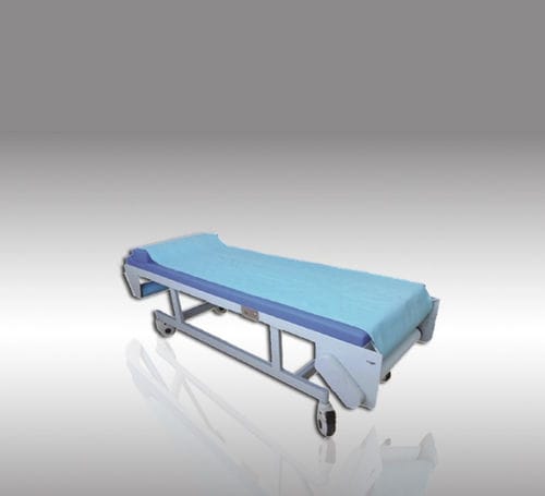 Camilla de exploración eléctrica - B21-I - HYZMED Medical - de altura fija / con ruedas / de 1 sección