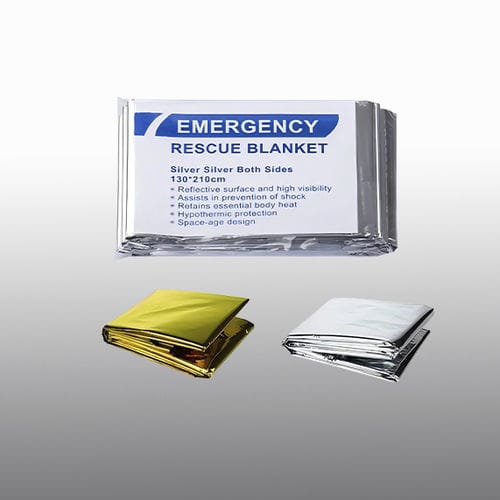 Manta calefactada -  silver/silver,  gold /silver - HYZMED Medical - de emergencia / de aluminio / de poliuretano