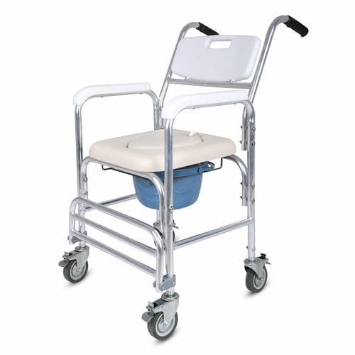 Silla con orinal con reposabrazos - D18 - HYZMED Medical - con respaldo alto / portátil / pediátrica