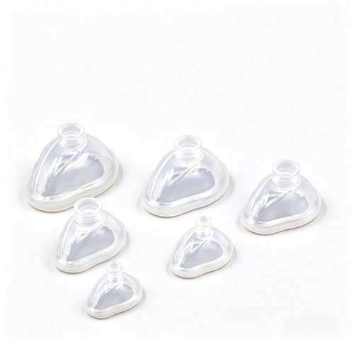 Máscara para anestesia sin látex - B30300 series - HYZMED Medical - de silicona / transparente / reutilizable