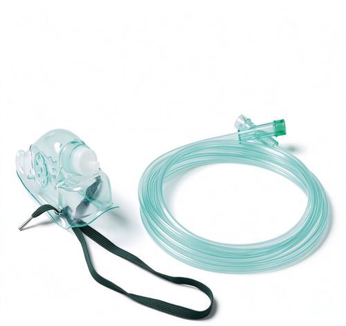 Máscara de oxígeno de PVC - B1110 - HYZMED Medical - sin látex / transparente / ajustable