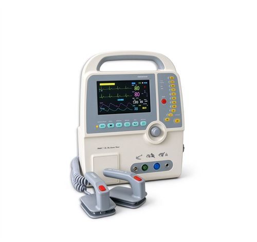 Desfibrilador externo manual - 9000C - HYZMED Medical - con monitor multiparamétrico / bifásico