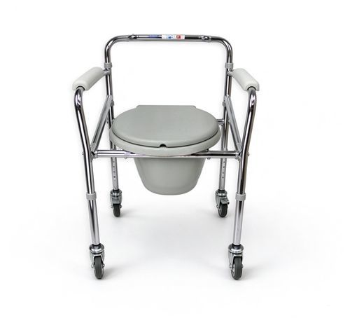 Silla con orinal para personas con movilidad reducida - 1302 - HYZMED Medical - con reposabrazos / con ruedas / plegable