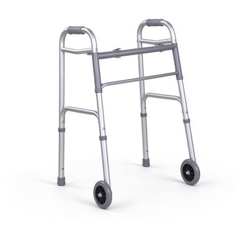 Andador con 2 ruedas - 1201 - HYZMED Medical - de altura variable / plegable